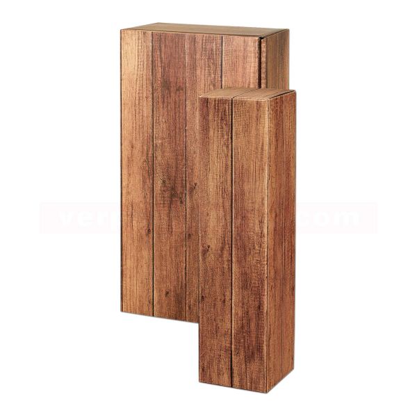 Wein-Flaschenverpackung, Präsentkarton - Timber