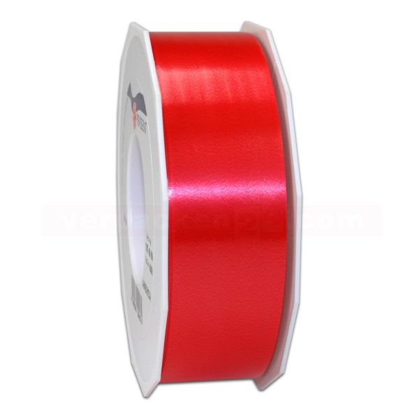 Glanzband auf Rolle 091 mtr., 40 mm - rot (609)