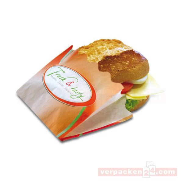 Snack - Snackbeutel - Fresh&Tasty - 12+5x9 cm