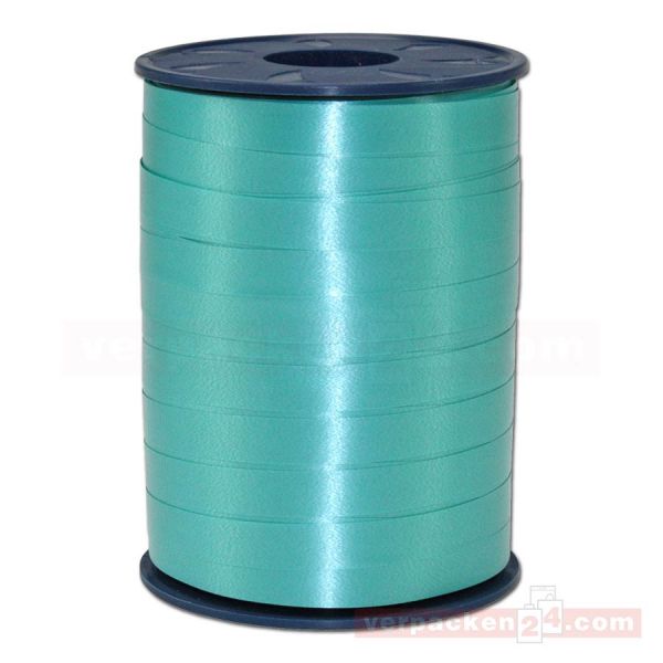 Glanzband auf Rolle 250 mtr., 10 mm - türkis (703)