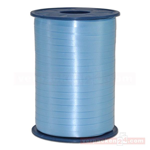 Glanzband auf Rolle 500 mtr., 5 mm - zartblau (602)