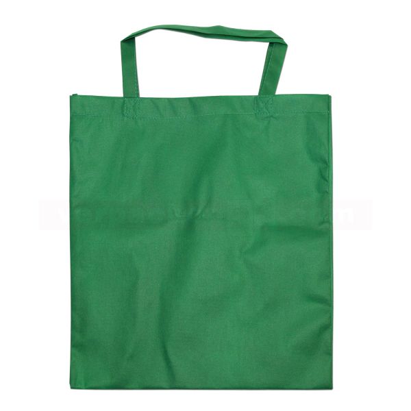 Non-Woven Tragetasche Kiel, grün, 2 kurze Henkel - 38x42cm