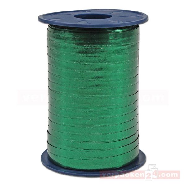 Glanzband metallisiert - 5 mm - Rolle 400 m - dunkelgrün (035)