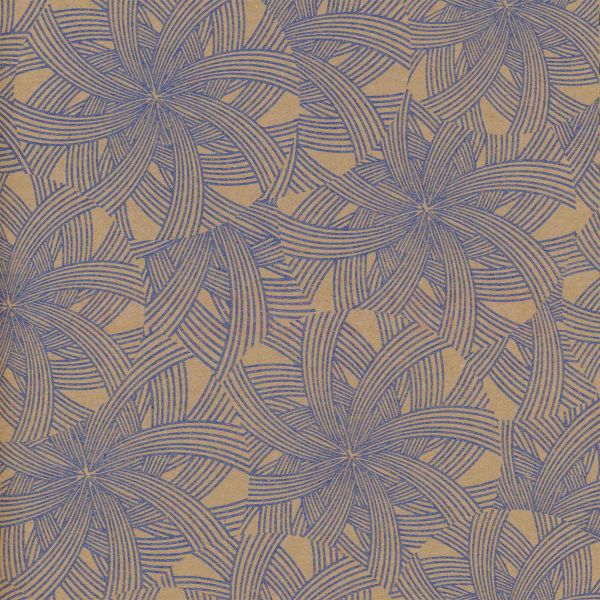 Geschenkpapier, neutral Be 7286KLR, Rolle 50 cm - Streifen blau