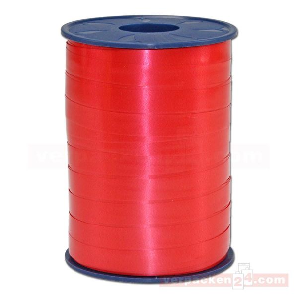 Glanzband auf Rolle 250 mtr., 10 mm - rot (609)