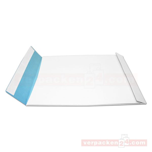 Versandtaschen weiß, 135 g, SKL. o.Fenster - B4 - fadenverstärkt
