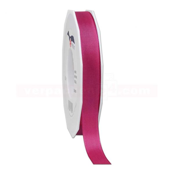 Seidenband - Europa - Rolle 50 m, 15 mm - magenta (606)
