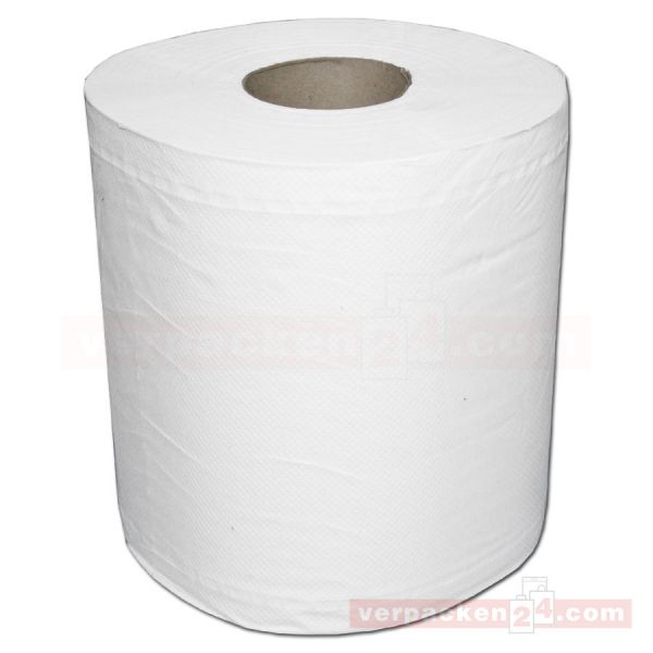 Putzrollen weiß, 2-lagig, 20,5 cm - 500 Abrisse