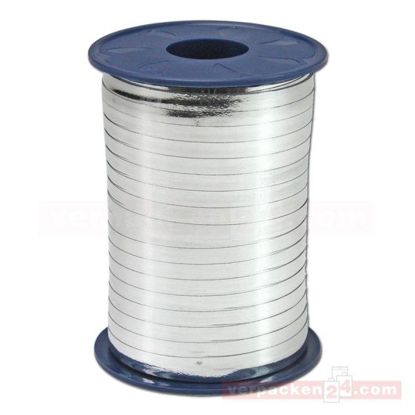 Glanzband metallisiert - 5 mm - Rolle 400 m - silber (631)