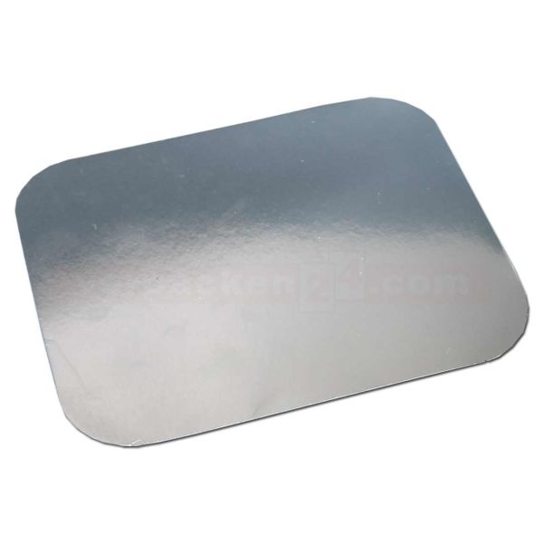 Deckel für Aluschalen, Karton alukasch. für 8863 - 140x115 mm