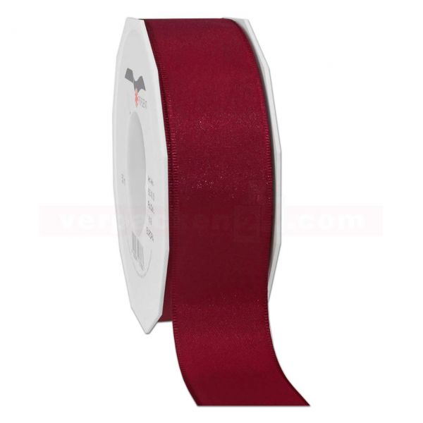 Seidenband - Europa - Rolle 50 m, 40 mm - bordeaux (619)