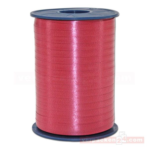Glanzband auf Rolle 500 mtr., 5 mm - burgunder-rot (619)