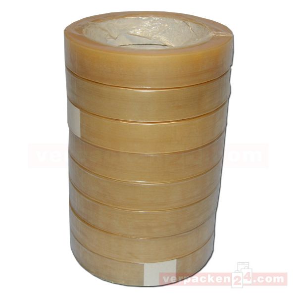Klebeband (PVC), transparent, klar, Rolle 66 m - 19 mm