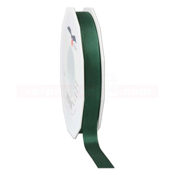 Seidenband - Europa - Rolle 50 m, 15 mm - dunkelgrün (035)