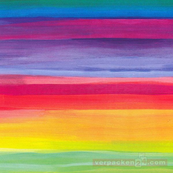 Geschenkpapier, neutral Zo 7A2263, Rolle 50 cm - Regenbogen