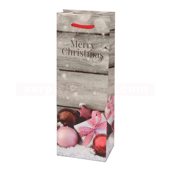 Weihnachts-Flaschentaschen Exclusiv - Merry Christmas 13+ 9x36cm