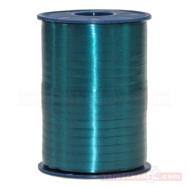 Glanzband auf Rolle 500 mtr., 5 mm - dunkelgrün (735)