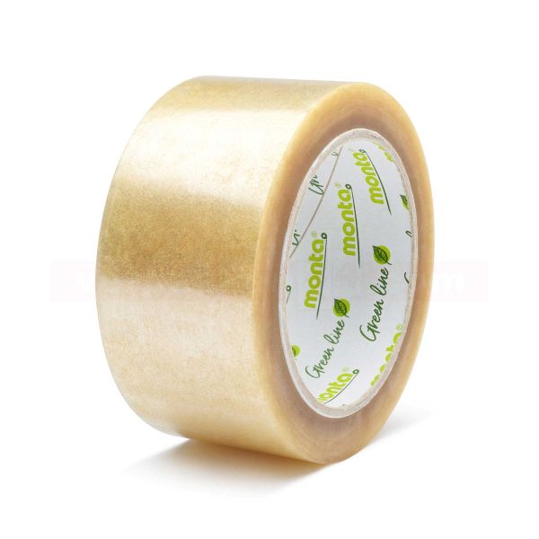Packband biopack®, transparent - leise - Rolle 50 mm - 80 m