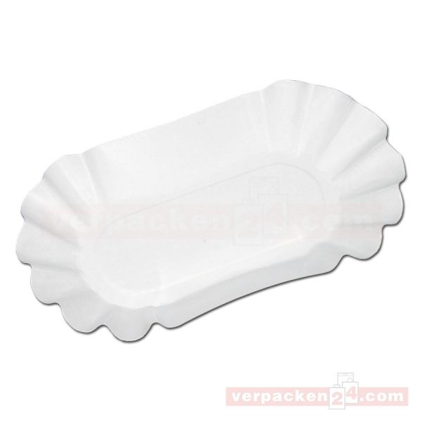 Pappschalen, unbeschichtet, oval - Nr. 2 - 12,5x20,5x3,5 cm