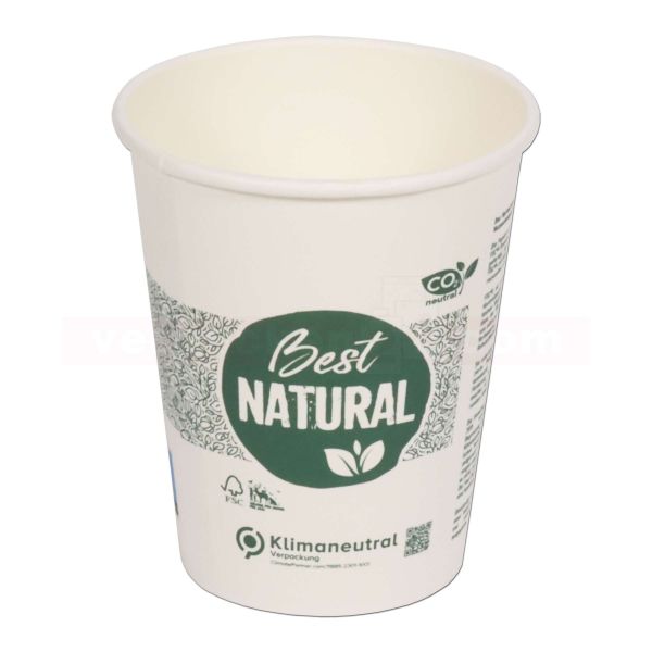 Ausschankbecher Hartpapier, Best Natural - Kaffeebecher FSC® Klimabeitrag