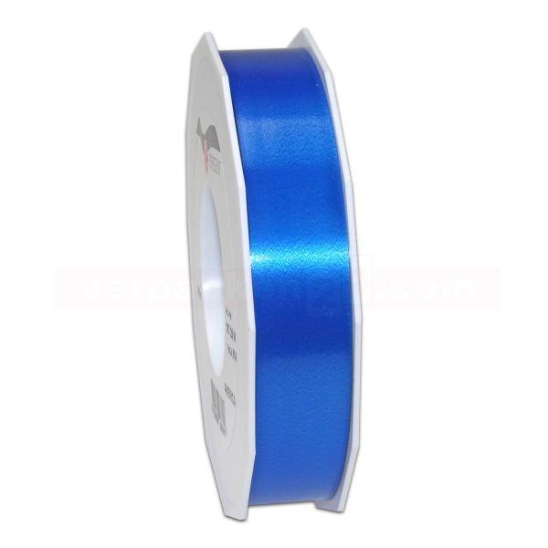 Glanzband auf Rolle 091 mtr., 25 mm - blau (614)