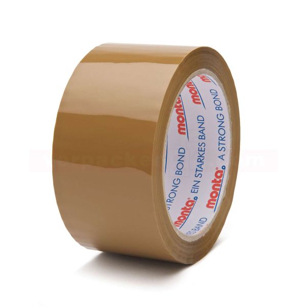 Packband PP, braun - Premium - Rolle 50 mm / 66 m