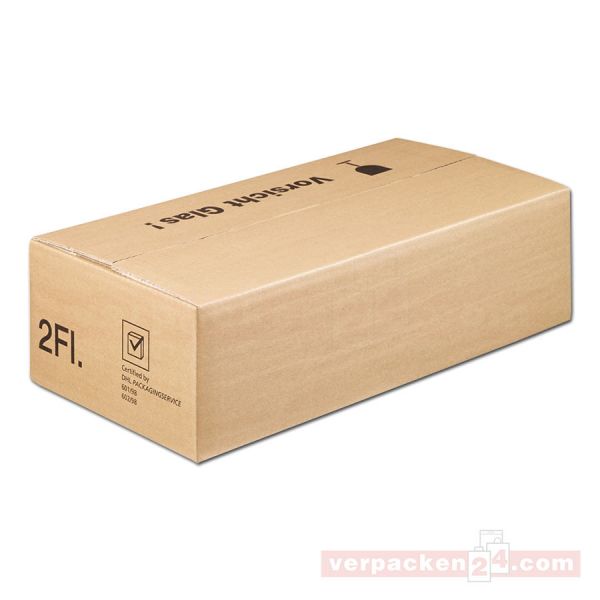 Versandkarton DU-LOG, 2 Flaschen - Umkarton - PTZ-Postgeprüft