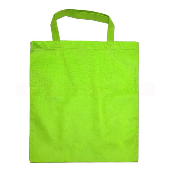 Non-Woven Tragetasche Kiel, hellgrün, 2 kurze Henkel - 38x42cm