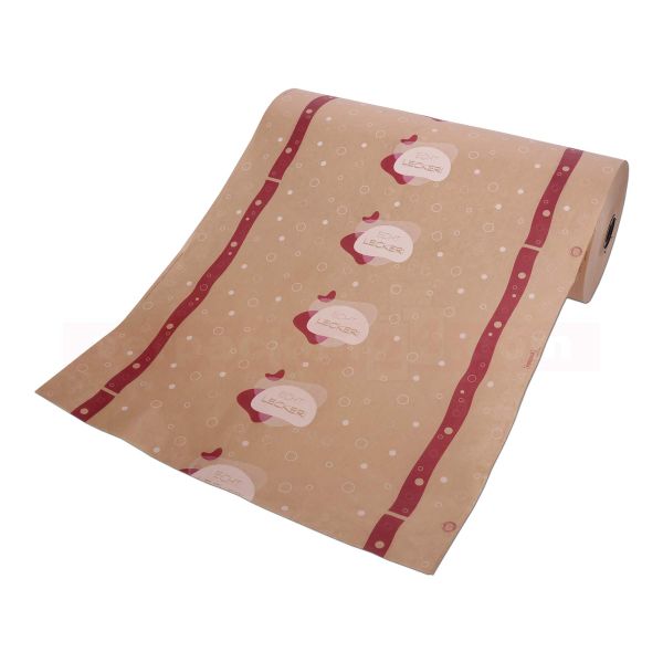 Einschlagpapier, braun Kraft, Sec. Rolle 50 cm, Echt lecker