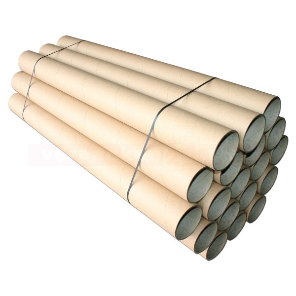 Versandhülsen, braun - 885/860x080x2,0 mm - DIN A1