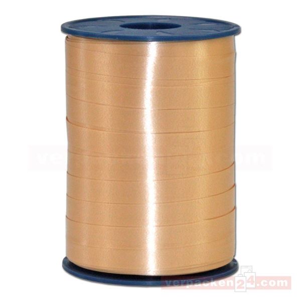Glanzband auf Rolle 250 mtr., 10 mm - hellgold (134)