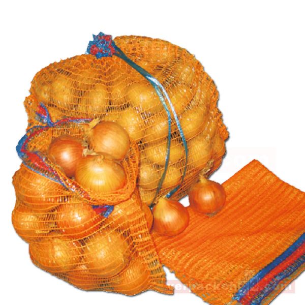 Raschelsäcke goldgelb, mit Zugband - 28x36 cm - 2,5 kg