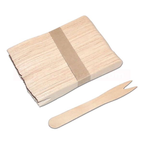 Holzbesteck - Holzgabel, klein, 2 Zinken 85 mm