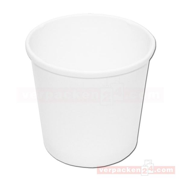 Soup to Go PE - Becher weiß - Suppenbecher - PE beschichtet