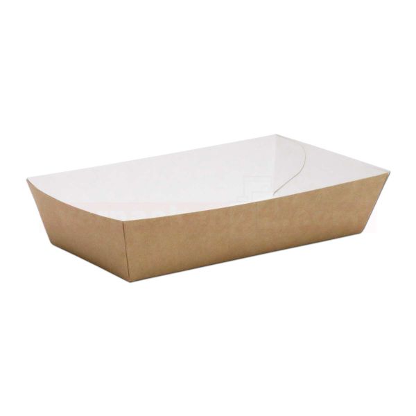 Foodtray braun - Snackschale ungeteilt und 2-geteilt
