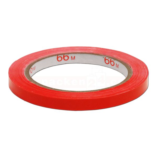 Packband PVC, rot - leise - Rolle Klebefilm