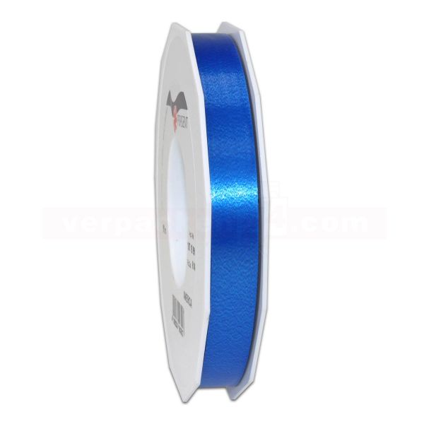 Glanzband auf Rolle 091 mtr., 15 mm - blau (614)