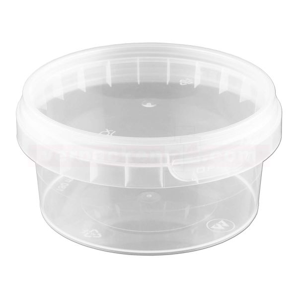 Verpackungsbecher Originalitätsverschluss rund - Becher und Deckel