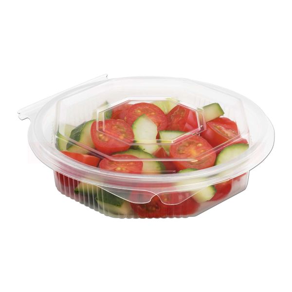 Salatschale ALPHAKIV mit Deckel, klar, 8-eckig