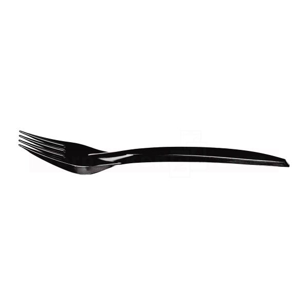 Mehrwegbesteck - Gabel schwarz - wiederverwendbar - 180 mm