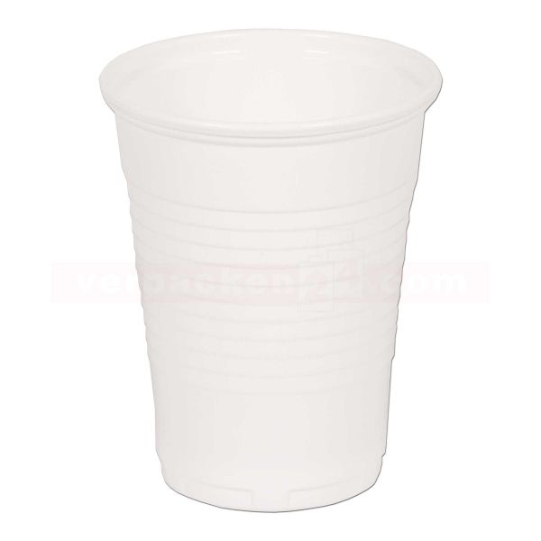 Ausschankbecher Polypropylen, weiß, 180 ccm - leicht
