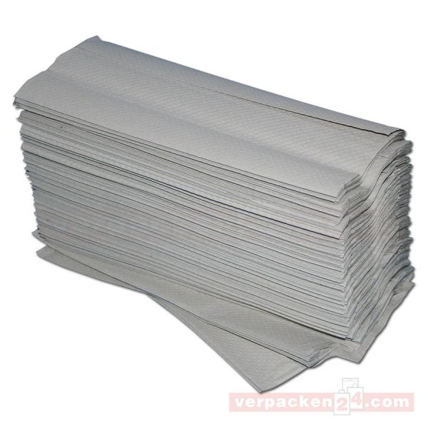 Handtuchpapier, Blattware, natur, 1-lagig - Zickzackfalzung