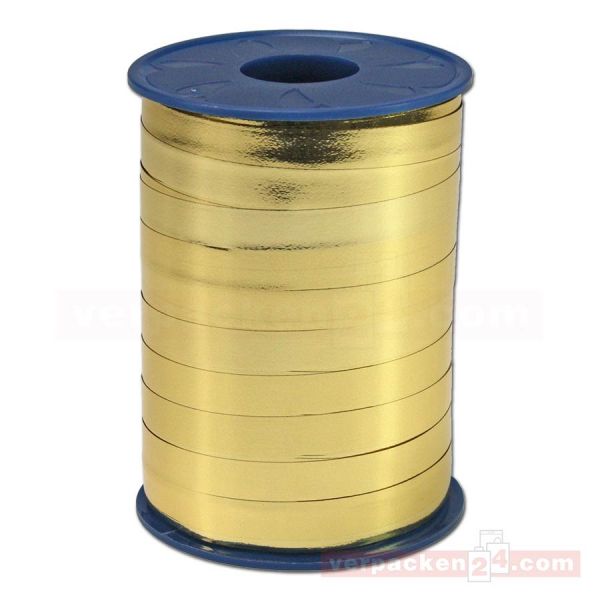 Glanzband metallisiert - 10 mm - Rolle 250 m - gold (634)