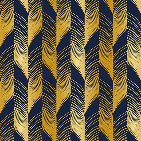 Weihnachts Geschenkpapier Be 7226H, Rolle 50cm, Streifen gold