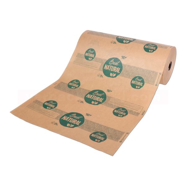 Einschlagpapier, braun Kraft, Sec. Rolle 50 cm, Best Natural - FSC® Klimabeitrag
