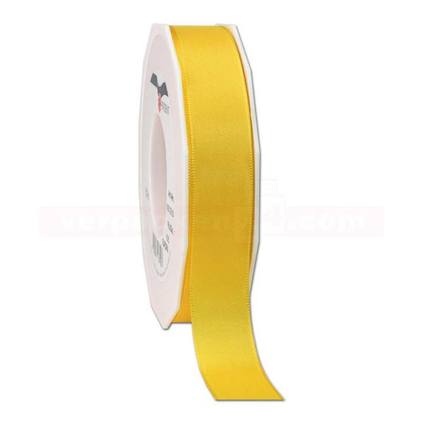Seidenband - Europa - Rolle 50 m, 25 mm - gelb (605)