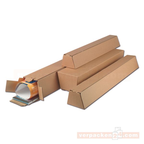 Trapezversandverpackung - Versandhülse braune Welle