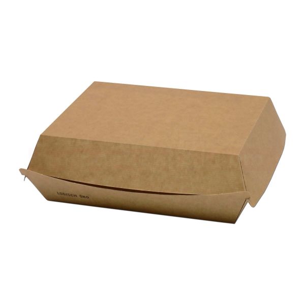 Mealbox Clamshell, Greet braun - Menübox mit Deckel