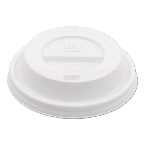 Deckel weiß PS Hartpapierbecher - Ø 80mm - für Becher 200ccm