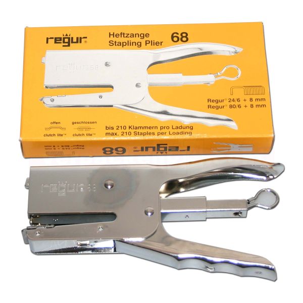Heftzange Regur 68, Metall, für Klammern 24/6